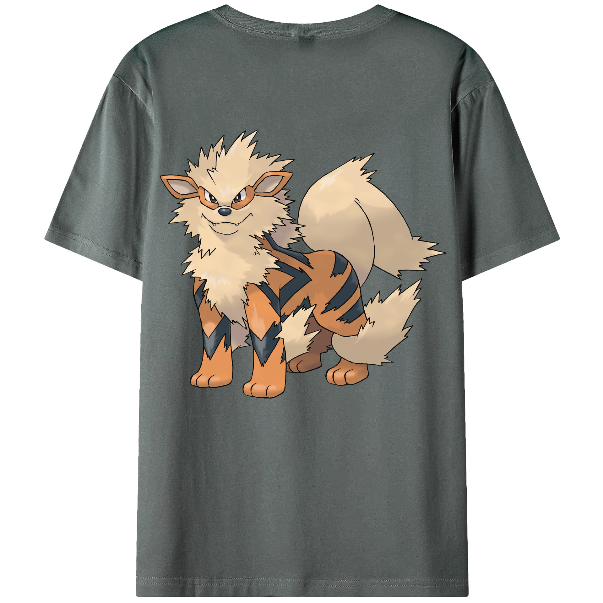 （画像用） ポケットモンスター Pokémon 綿100％ メンズ半袖Tシャツ（バックプリント） 通気性